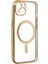 iPhone 14 Plus Kılıf Magneticsafe Lazer Silikon - Gold - NFND5884-9391 4