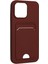 iPhone 14 Pro Kılıf Kelvin Kartvizitli Silikon - Bordo - NFND7554-9528 3