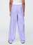 Kız Çocuk Açık Lila Poplin Baggy Jogger Pantolon 3