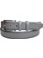 Gri Hakiki Deri Düz Renk Model 3.5 Cm. Tokalı Klasik Kemer - 215-DUZ-ST 3