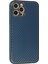 iPhone 12 Pro Max Kılıf Coco Karbon Silikon - Mavi - NFND9318-2536 2
