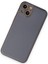 iPhone 14 Plus Kılıf Coco Deri Silikon Kapak - Gri - NFND2160-5655 2