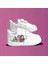 K Pop Baskılı Beyaz Bantlı Çocuk Spor Ayakkabı Sneaker 1