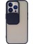 iPhone 13 Pro Kılıf Palm Buzlu Kamera Sürgülü Silikon - Lacivert - NFND8896-3859 1