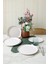 Mat Beyaz Hitit Servis Tabağı 25 cm 6 Adet 022 2