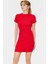 Örme Mini Elbise Bodycon Kalıp Bisiklet Yaka Günlük Kısa Kollu Rahat Kullanım Trend Tasarım 3