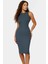 Yazlık Kolsuz Bodycon Örme Midi Elbise 98% Pamuk Rahat Kalıp Şık Görünüm Seçkin Malzeme 3