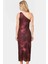 Tek Omuzlu Bodycon Midi Elbise Örme Tül Şık Tasarım Seçkin Malzeme Profesyonel Görünüm 2