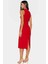 Bodycon Midi Elbise Şık Halter Yaka Nefes Alan Dokuma Kumaş Günlük ve Özel Günler Için 2