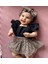 Kız Bebek Slopet Elbise Romper Bandana Set 3
