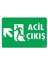 Acil Çıkış Uyarı Levhasi 25X35 Kod: 947 1