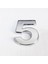 Cemax 5 Rakamı 3,75 cm Krom Yapışkanlı 1