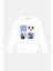 Panda Premium Çocuk Uzun Kollu T-Shirt - Beyaz 4