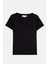 Basic Lightweight V Yaka Kadın T-Shirt - Siyah 1