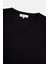 Basic Lightweight V Yaka Kadın T-Shirt - Siyah 2