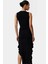 Bodycon Maxi Elbise Esnek Fırfırlı Kayık Yaka Yazlık Seçkin Malzeme Trend Tasarım 4