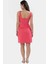 A Line Gabardin Mini Elbise Kolsuz Kare Yaka Cut Out Detay Pamuk Rahat Kullanım 3