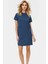 Şık Cep Detaylı Kadın Shift Mini Elbise Örme Krep Kumaş Rahat Günlük Modern Stil Kullanım 2