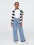 Kız Çocuk Denim Mavi Kids Ultrasoft Kolay Baggy Jean Pantolon 1