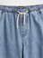 Kız Çocuk Denim Mavi Kids Ultrasoft Kolay Baggy Jean Pantolon 2