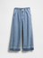 Kız Çocuk Denim Mavi Kids Ultrasoft Kolay Baggy Jean Pantolon 5