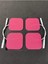 Pembe Tens Elektrod Pedi 5x5 Cm, 20 Adet, Güçlendirilmiş ve Yapışkanlı Kumaş, 5 Paket 3