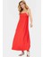 Yazlık Örme Maxi Elbise A Line Çok Çiçek Baskı Rahat ve Şık Modern Stil 2