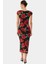 Puantiyeli Desenli Bodycon Kalıp Midi Boy Astarlı Elbise Trend Tasarım Özenle Seçilmiş 1
