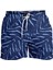 Büyük Beden Su Itici Özellikli Dijital Baskılı Erkek Plaj Deniz Şort Mayo - 273-LACIVERT 4