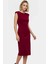 Rahat Bodycon Midi Elbise Viskoz Polyester Elastan Karışımı Zarifane Tasarım Uzun Ömürlü 3