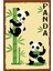 Panda Ahşap Mdf Poster, Modern Duvar Dekoru, Sanatsal Poster, Ev Ofis, Cafe Duvar Süs 1