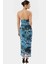 Astarlı Leopar Desenli Bodycon Maxi Elbise Şık ve Rahat Tasarım Boyundan Bağlamalı Yaka 2