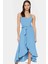 Yazlık A Line Kolsuz Maxi Elbise Aerobin Dokuma Kuşak Detayı Polyester Kumaş Trend Tasarım 2