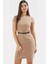Yazlık Mini Elbise Bodycon Kemer Detaylı Dokuma Kumaş Modern Stil Premium Kalite 3