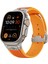 Apple Watch 7 / 8 / 9 45MM Uyumlu Spor Silikon Kordon Paslanmaz Çelik Kilit ve Esnek Yapılı 5