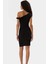 Şık Bodycon Mini Elbise Asimetrik Yaka Örme Kumaş Rahat Kesim Seçkin Malzeme Zarifane Tasarım 2