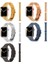 Apple Watch - Se/2/3/4/5/6/7/8/9 Seri 38MM Serisi 40MM 41MM Uyumlu Bakla Şeritli Metal Kordon 5
