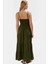 Yazlık Maxi Elbise Rahat Dokuma Kumaş Halter Yaka Gipeli Detay Dayanıklı Malzeme 2