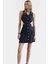 Denim Mini Elbise Cut Out Detaylı Rahat Kalıp Yazlık Seçkin Malzeme Konforlu Kesim 2
