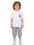 Erkek Çocuk Basic T-Shirt Şort Çizgili Kaprili Yazlık 2'li Takım 5