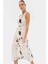 Polyester Mat Saten A Line Maxi Elbise Animal Desenli Günlük Kullanım Için Modern Stil 2