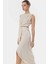 A Kesim Maxi Elbise Cut Out Detaylı Polyester Krep Dokuma Mükemmel Uyum Özenle Seçilmiş 1