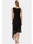 Örme Midi Elbise Bodycon Kesim Asimetrik Etek Fırfırlı Detay Yüksek Kalite Dayanıklı Malzeme 3