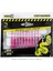 Silikon Kurt Yem - Lrf Yem - 1g 52MM - Fishack Wormix - 10 Adet - Pink Gray - Uv Silikon 5