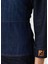 Lacivert Midi Patchwork Denim Elbise 4