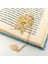 Şeftali Çiçeği Çiçek Dalı Bahar Bookmark Metal Ayraç Kitap Ayracı Zincirli AY042 2