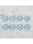 Petrol Mavi 8 Li Balık Düğme - 577 2