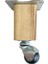 Kale Ahşap Top Tekerli Ayak Mobilya Masa Dolap Tekerli AYAĞI(FRENSİZ)(12CM - 15CM)(CEVİZ Ağacı) 2