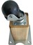 Kale Ahşap Top Tekerli Ayak Mobilya Masa Dolap Tekerli AYAĞI(FRENSİZ)(12CM - 15CM)(CEVİZ Ağacı) 4