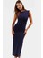 Nefes Alan Triko Midi Elbise Kemer Detayı 130 cm Boy Yazlık Casual Tarz Premium Kalite 1